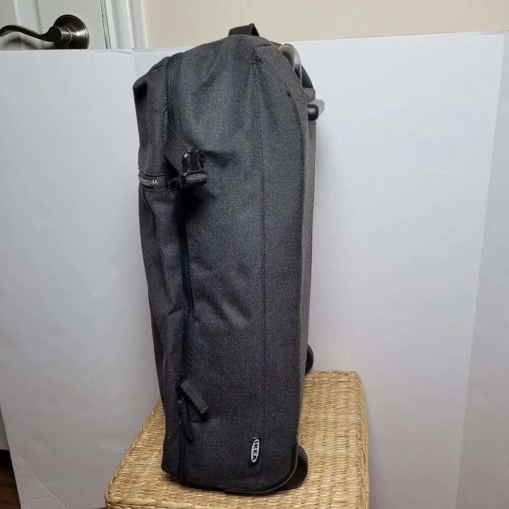 IKEA Forenkla Roller Carry On Bag Travel Luggage 15x11x31 Dark Gray Minimalist